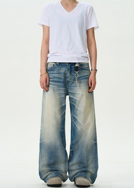 Blue Distressed Loose Fit Jeans for Men and Women - Men’s Jeans