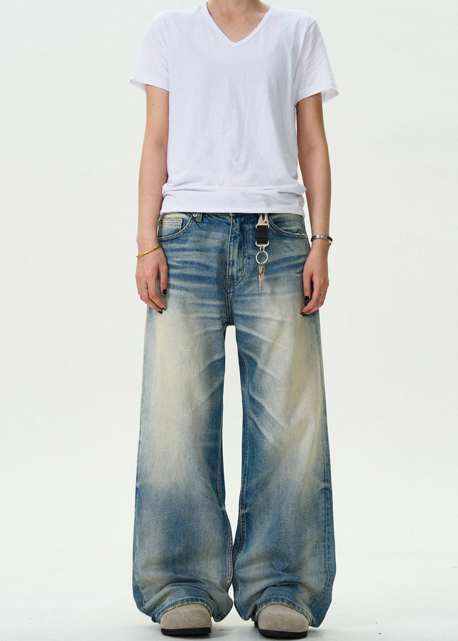 Blue Distressed Loose Fit Jeans for Men and Women - Men’s Jeans