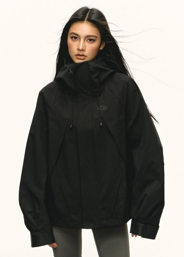 Aaisup American functional windproof waterproof outdoor hooded imitation jacket women’s autumn design sense cargo coat