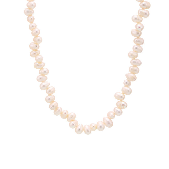Mystery Li: Baroque freshwater pearl necklace, ins style, niche design, temperament, celebrity, delicate and versatile jewelry, women