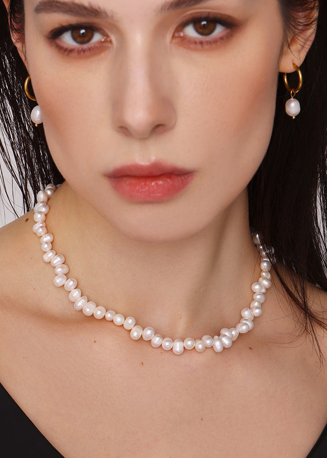 Mystery Li: Baroque freshwater pearl necklace, ins style, niche design, temperament, celebrity, delicate and versatile jewelry, women