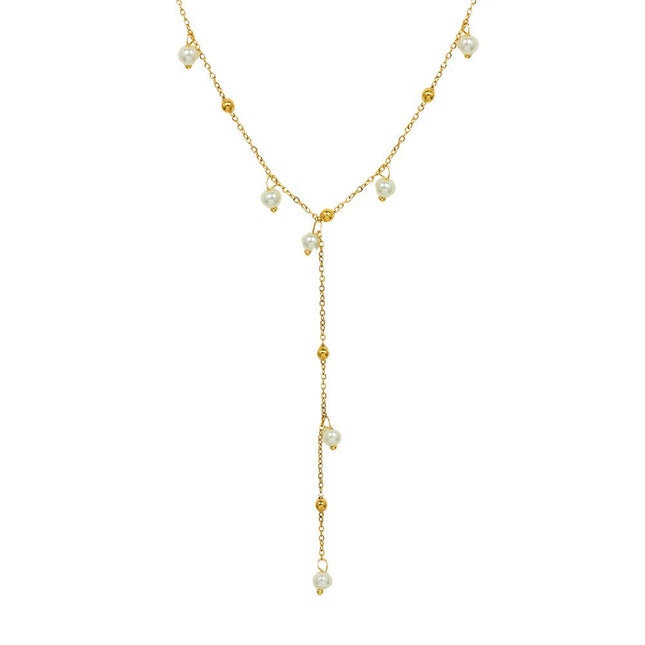 marka french style imitation baroque pearl necklace