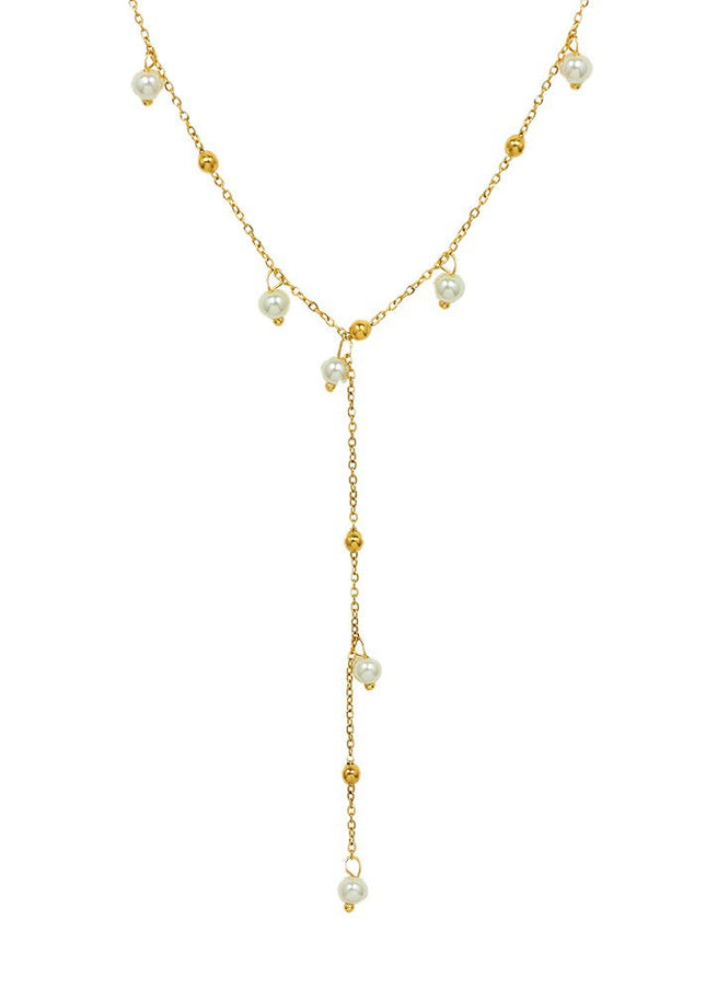 marka french style imitation baroque pearl necklace