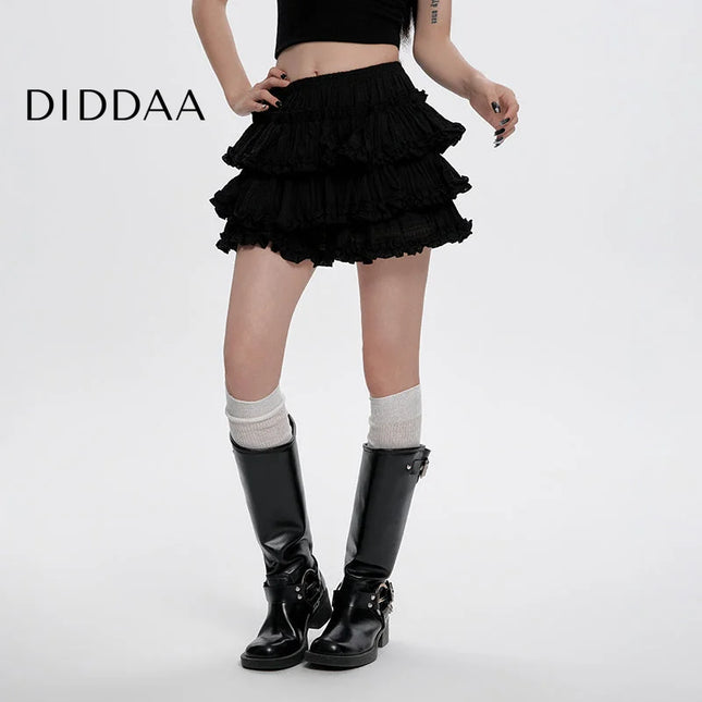 Black High-Waisted Tutu Skirt Slim A-Line for Summer - S / Black - Skirts