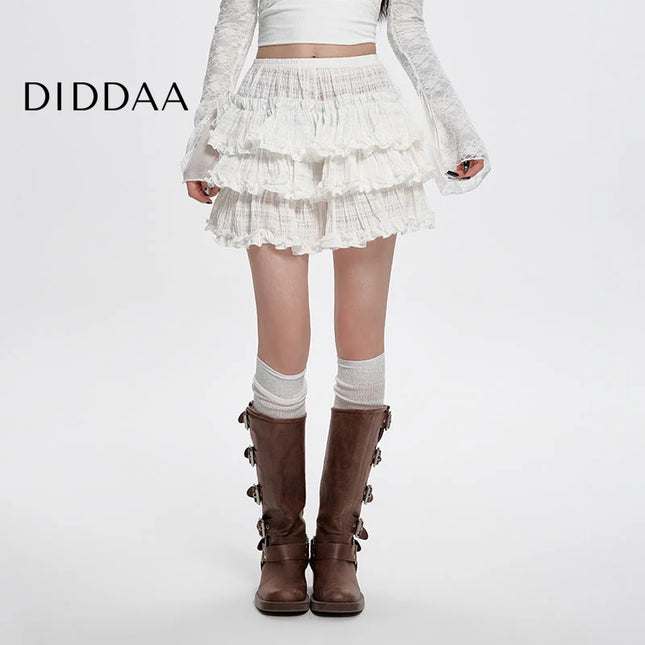 Black High-Waisted Tutu Skirt Slim A-Line for Summer - S / White - Skirts