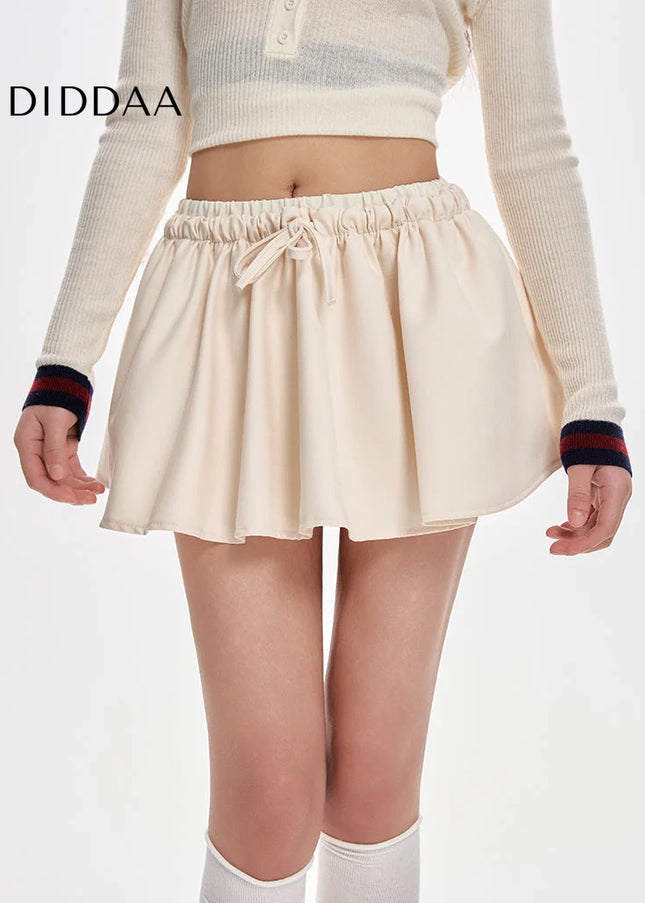 Apricot High-Waisted Slim A-Line Skirt for Women - S / Grey - Skirts
