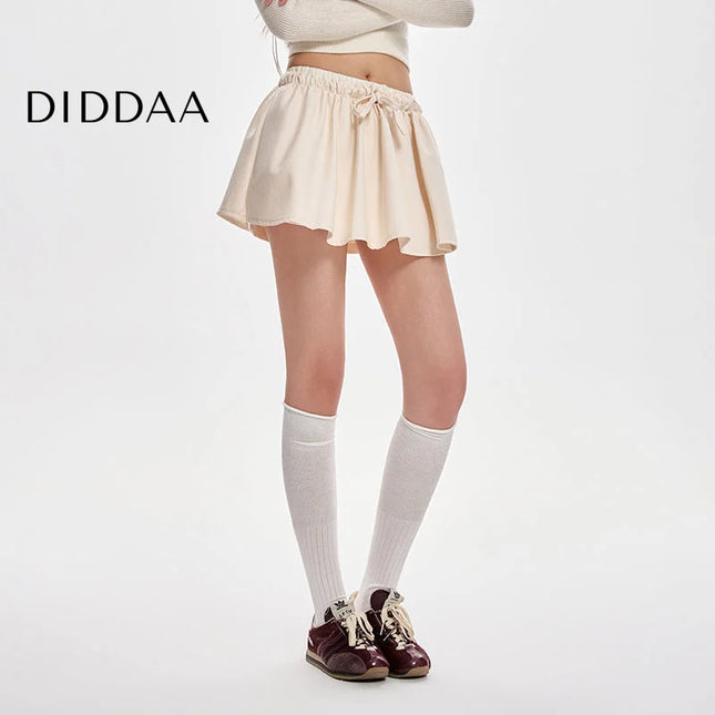 Apricot High-Waisted Slim A-Line Skirt for Women - S / Apricot - Skirts