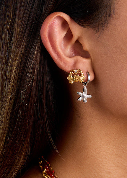 Jieding European and American three pairs of earrings, stainless steel earrings, earrings, women's design sense is niche, and titanium steel jewelry cross-border