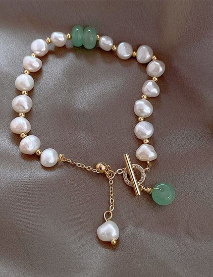 Arme Bracelet | Gold Pearl Luxury Women’s Bracelet - Gold - Bracelets