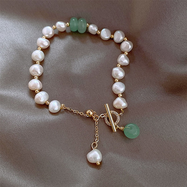 Arme Bracelet | Gold Pearl Luxury Women’s Bracelet - Gold - Bracelets