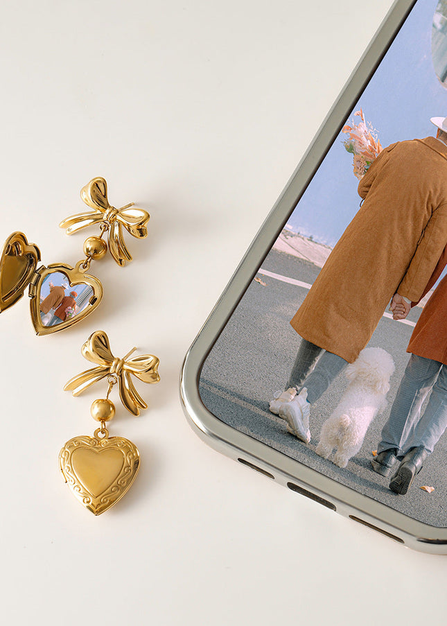 Jieding Europe and America 18k love titanium steel earrings light luxury high-end earrings do not fade ear jewelry stainless steel cross-border