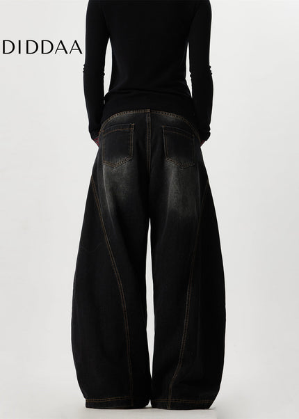 Beige Baggy Relaxation Pants MASENSOUL High End Jeans - Men’s Jeans