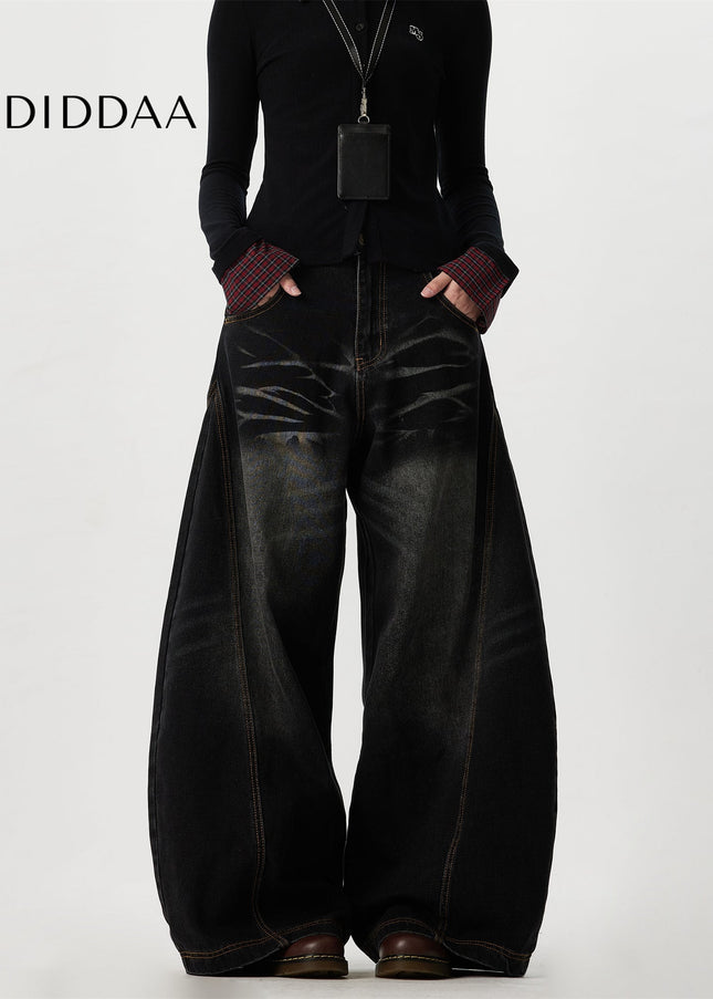 Beige Baggy Relaxation Pants MASENSOUL High End Jeans - Men’s Jeans