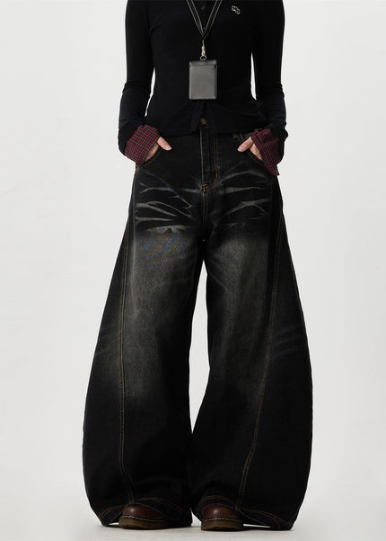 Beige Baggy Relaxation Pants MASENSOUL High End Jeans - Men’s Jeans