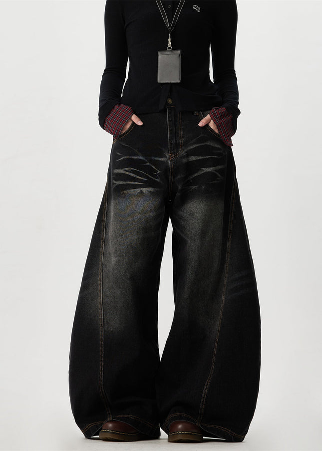 Beige Baggy Relaxation Pants MASENSOUL High End Jeans - Men’s Jeans