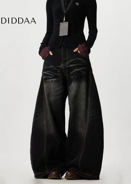 Beige Baggy Relaxation Pants MASENSOUL High End Jeans - Men’s Jeans