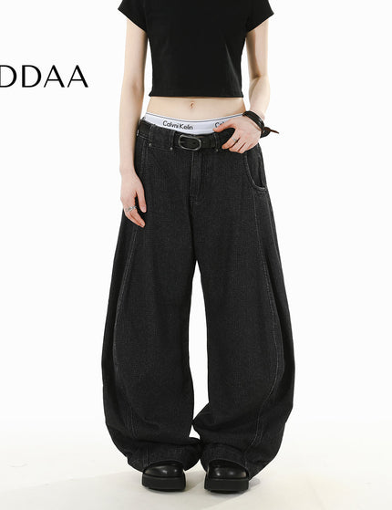 Beige Loose Fit Scimitar Cargo Slacks for Men and Women - S / Black - Men’s Jeans