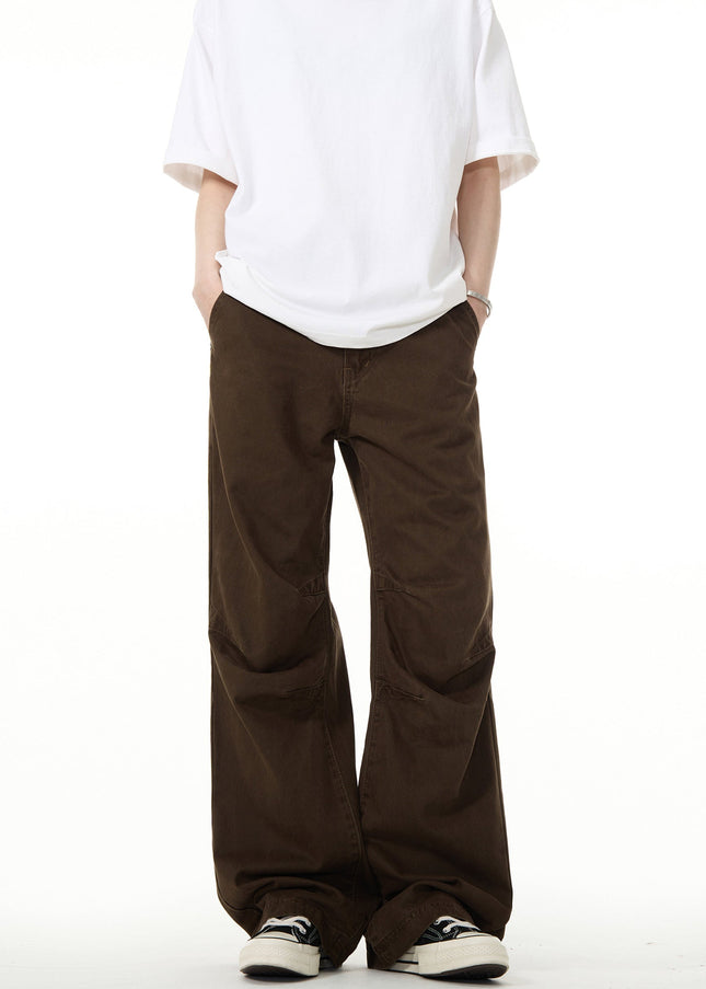 Beige Loose Fit Cargo Jeans for Men Vintage Style - Men’s Jeans