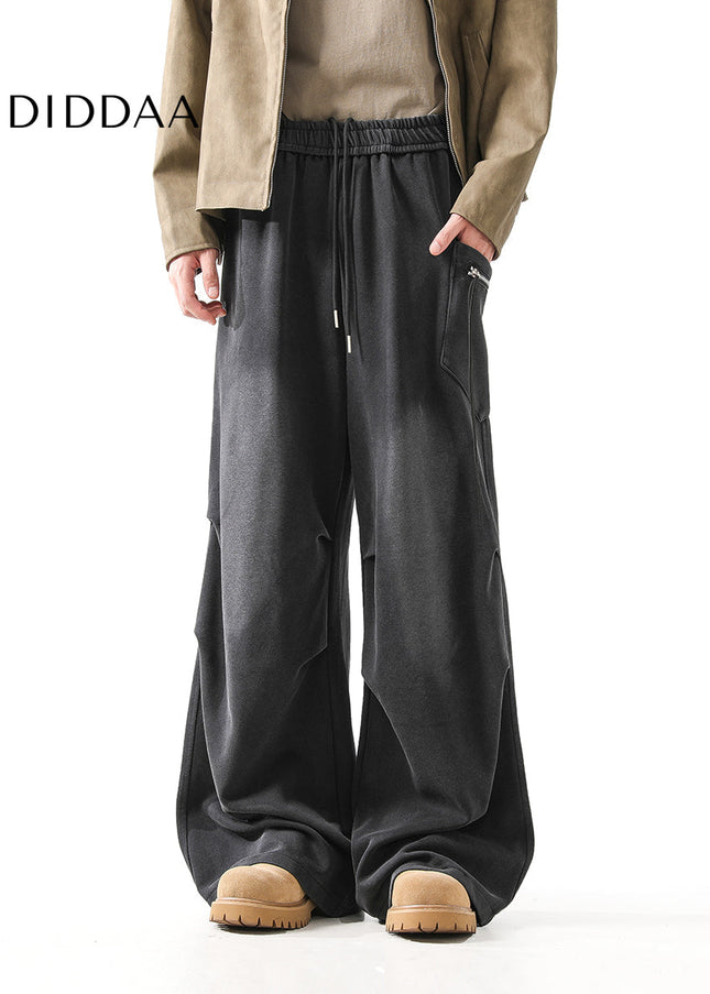 Beige Loose Fit Cargo Pants for Men’s Autumn Fashion - Unisex Sweatpants