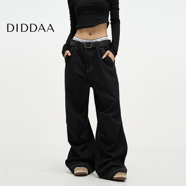 Beige Loose Fit Cotton Street Pants for Men - XS / Black - Women’s Jeans