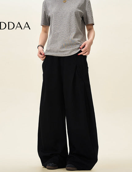 Beige Loose Fit Drape Banana Pants for Men and Women - S / Black - Unisex Sweatpants