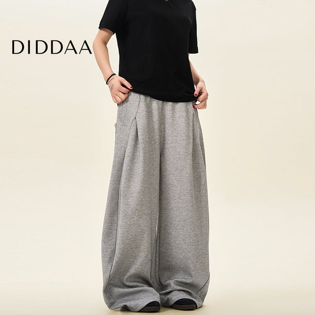 Beige Loose Fit Drape Banana Pants for Men and Women - S / Light Grey - Unisex Sweatpants