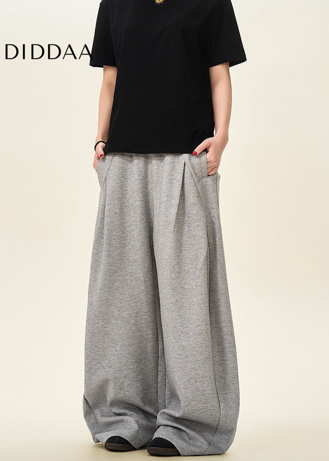 Beige Loose Fit Drape Banana Pants for Men and Women - Unisex Sweatpants