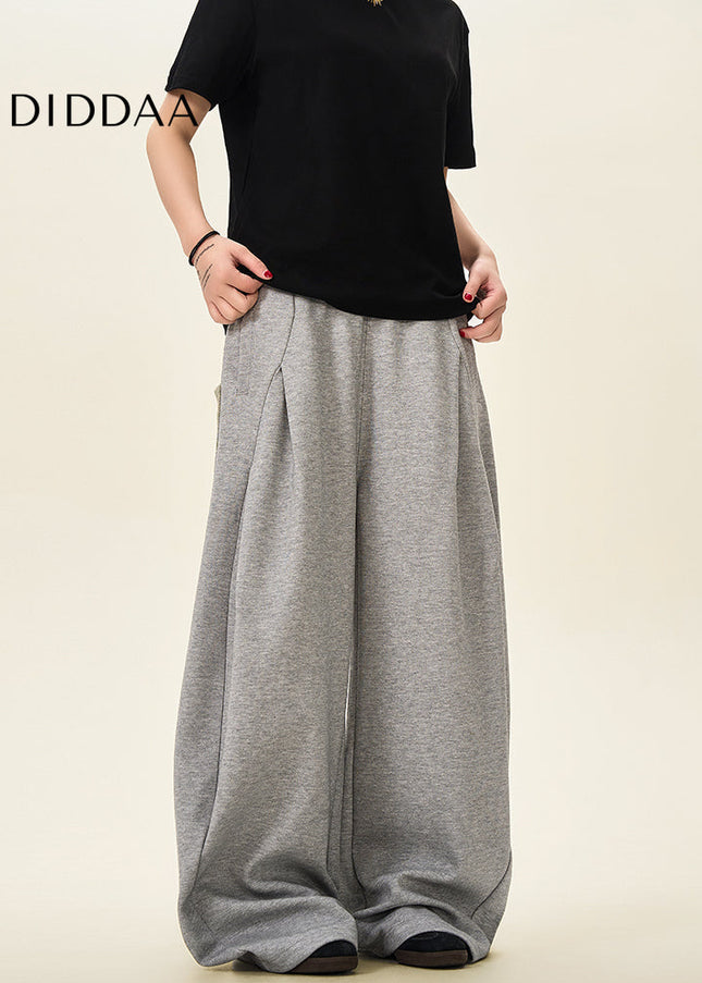 Beige Loose Fit Drape Banana Pants for Men and Women - Unisex Sweatpants