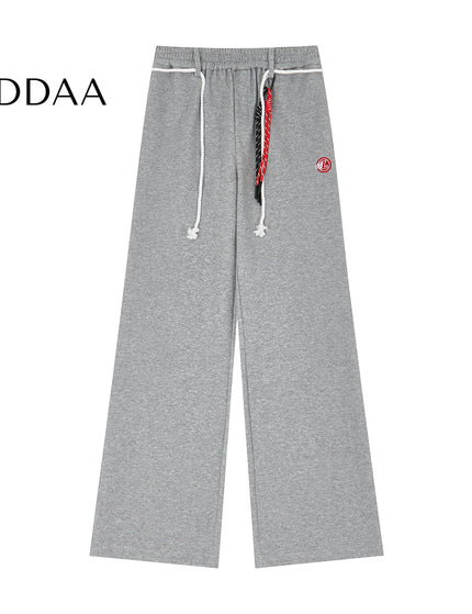 Beige Loose Fit Drape Wide Leg Pants for Men - S / Grey - Unisex Sweatpants