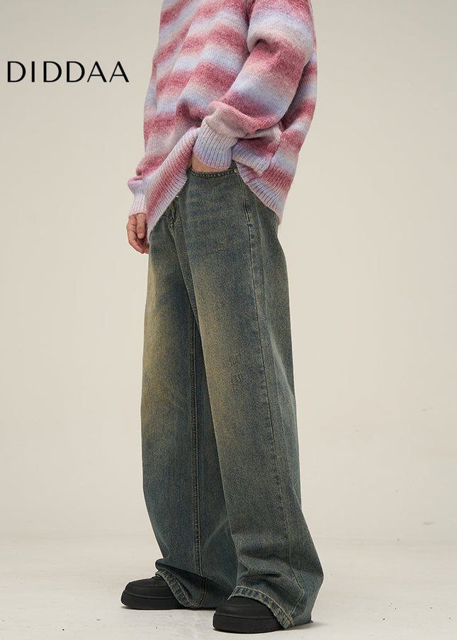 Beige Loose Fit High-End Jeans Tail Lang’s Shop - Women’s Jeans