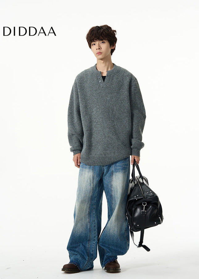 Beige Loose Fit Retro Niche Scimitar Pants - Women’s Jeans