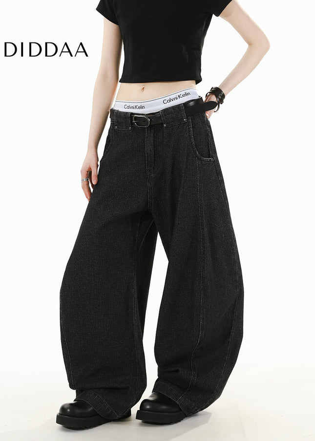 Beige Loose Fit Scimitar Cargo Slacks for Men and Women - Men’s Jeans