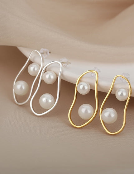 Bellame Earrings | Gold Silver Pear Drop Earrings - Gold - Earrings