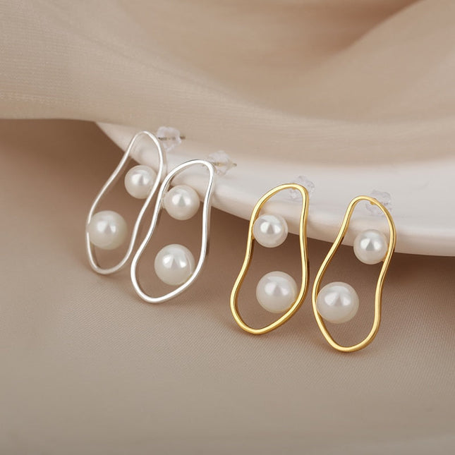 Bellame Earrings | Gold Silver Pear Drop Earrings - Gold - Earrings