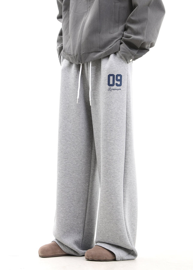 Black American-Style Heavyweight Loose Sweatpants - Unisex Sweatpants