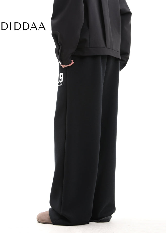Black American-Style Heavyweight Loose Sweatpants - Unisex Sweatpants