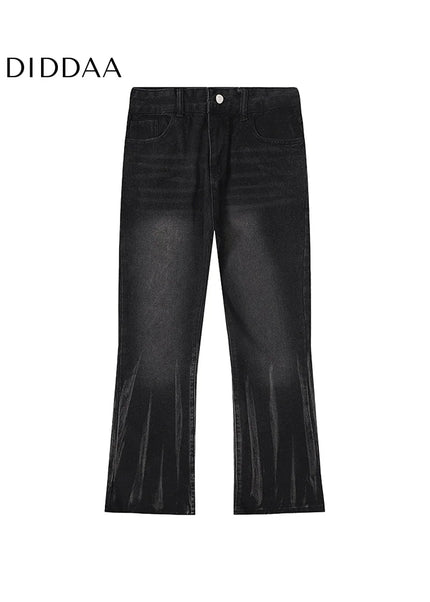 Black Cleanfit Bootcut Jeans for Men 2024 Retro Style - Men’s Jeans