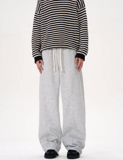 Black Deconstructed Design Scimitar Sweatpants - S / Grey - Unisex Sweatpants