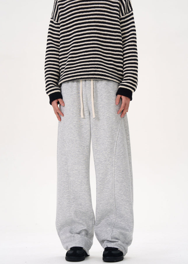 Black Deconstructed Design Scimitar Sweatpants - S / Grey - Unisex Sweatpants