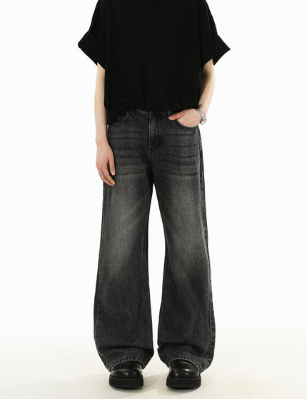 Black Distressed Bootcut Jeans for Men and Women - S / Black - Men’s Jeans