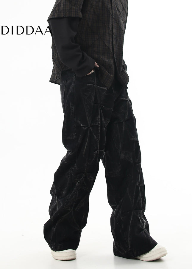 Black Distressed Deconstructed Straight-Leg Jeans - Women’s Jeans