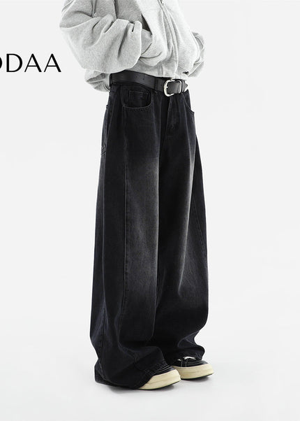 Black Distressed Straight Leg Jeans for Women - S / Black - Women’s Jeans