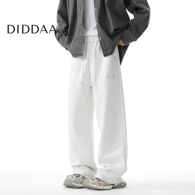 Black Embroidered Loose Fit Sweatpants for Men - S / White - Unisex Sweatpants