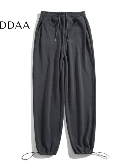 Black Heavy Cotton Wide Leg Sweatpants for Men - S / Dark Grey - Unisex Sweatpants