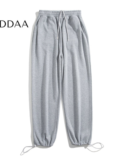 Black Heavy Cotton Wide Leg Sweatpants for Men - S / Grey - Unisex Sweatpants