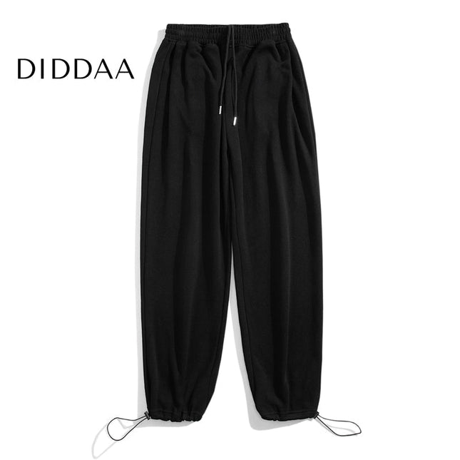 Black Heavy Cotton Wide Leg Sweatpants for Men - S / Black - Unisex Sweatpants