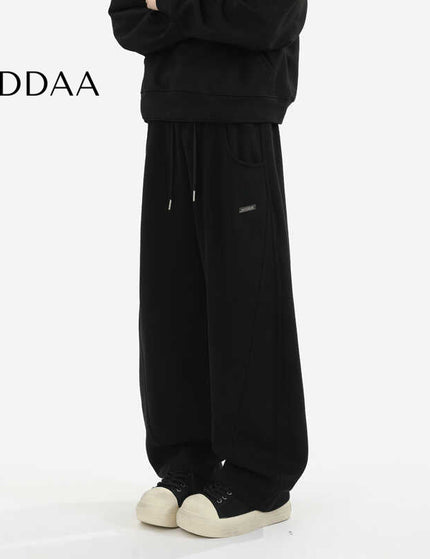 Black Heavyweight Loose Fit Sweatpants for Men - M / Black - Unisex Sweatpants