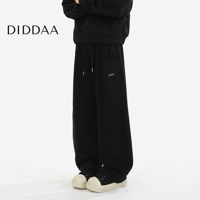 Black Heavyweight Loose Fit Sweatpants for Men - M / Black - Unisex Sweatpants