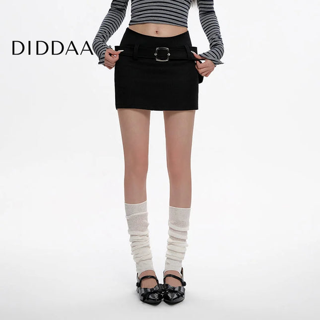 Black High Waist A-Line Short Skirt Summer 2025 Fashion - S / Black - Skirts