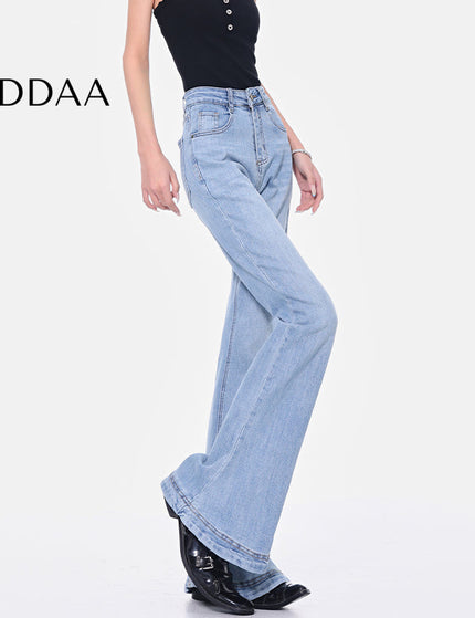 Black High Waist Bootcut Jeans for Women - S / Mid Blue - Women’s Jeans